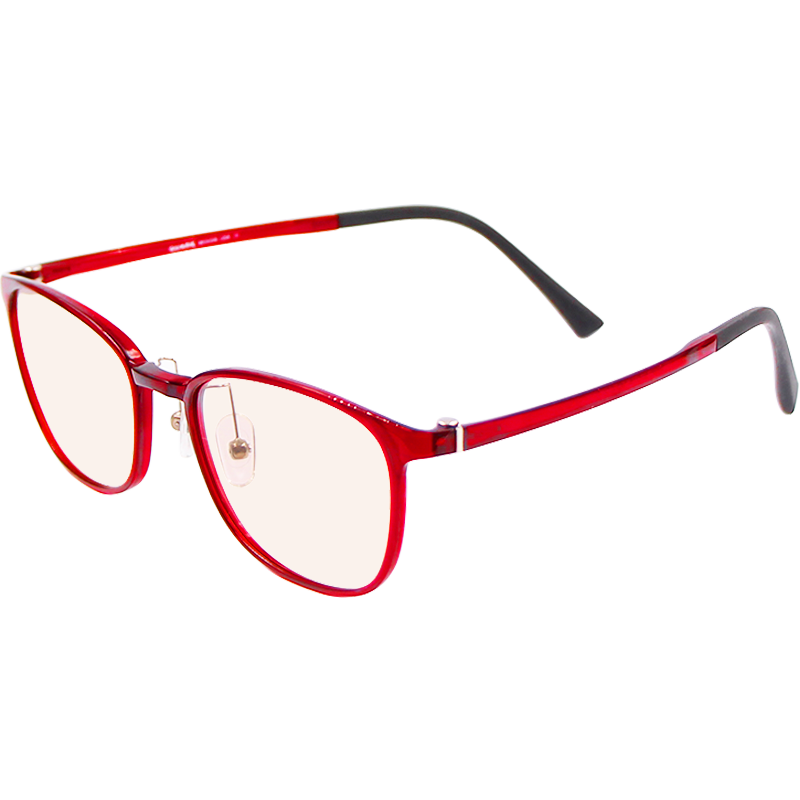 Quark官方【美國(guó)專利黑色素鏡片】防藍(lán)光眼鏡防紫外線平光護(hù)目鏡3002C3