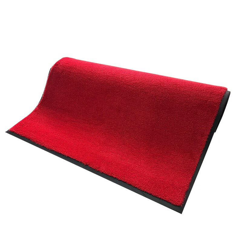 地垫入户脚垫进门红地毯办公室地毯防滑门垫迎宾垫广告加logo垫子 红色 加厚丙纶款/平米