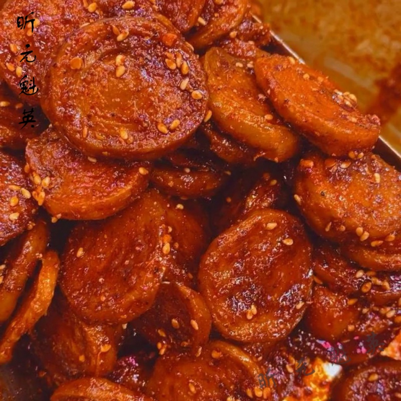梦信手工美食麻辣面筋圈烤面筋辣条下酒下饭健康网红面筋零z 麻辣200