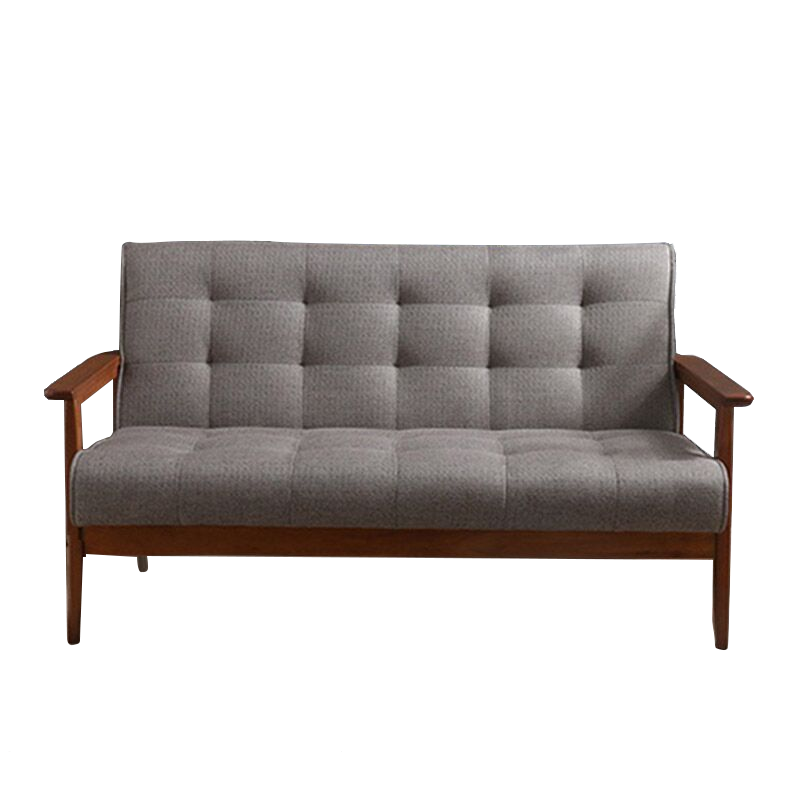 家逸实木沙发简约客厅中小户型布艺沙发日式单人沙发椅RF-SF710-1