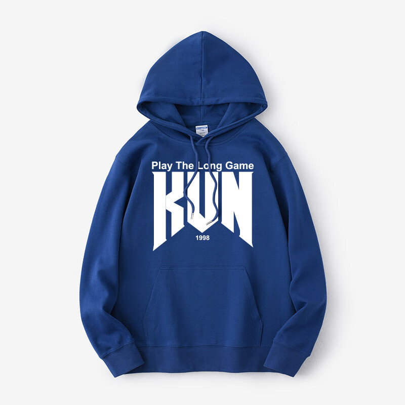 偶像练习生蔡徐坤ikun应援服同款演唱会周边卫衣连帽ins衣服套头 蓝薄