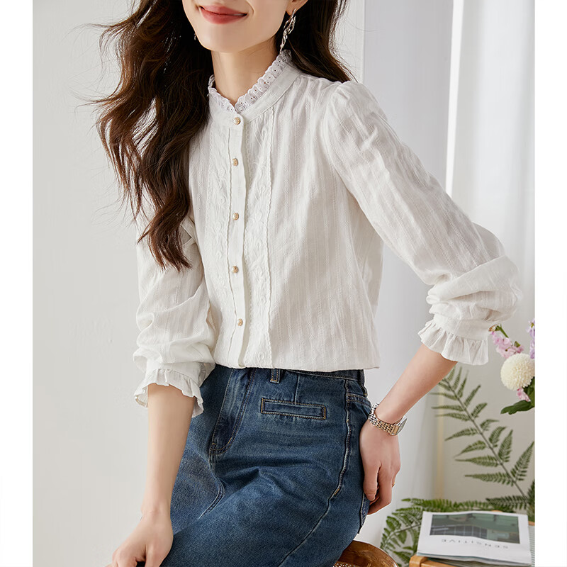 ��ϣ��ľ�����������Ů2024���紺�¿��ع������Ҷ�����¸߼��� V7990 ��ɫ XL 161Ԫ