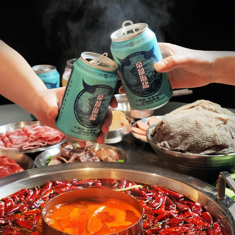 牛啤堂(NBeer)帝都海盐古斯酸啤精酿啤酒世界啤酒大赛金奖330ml*6听 帝都海盐 330mL 6罐