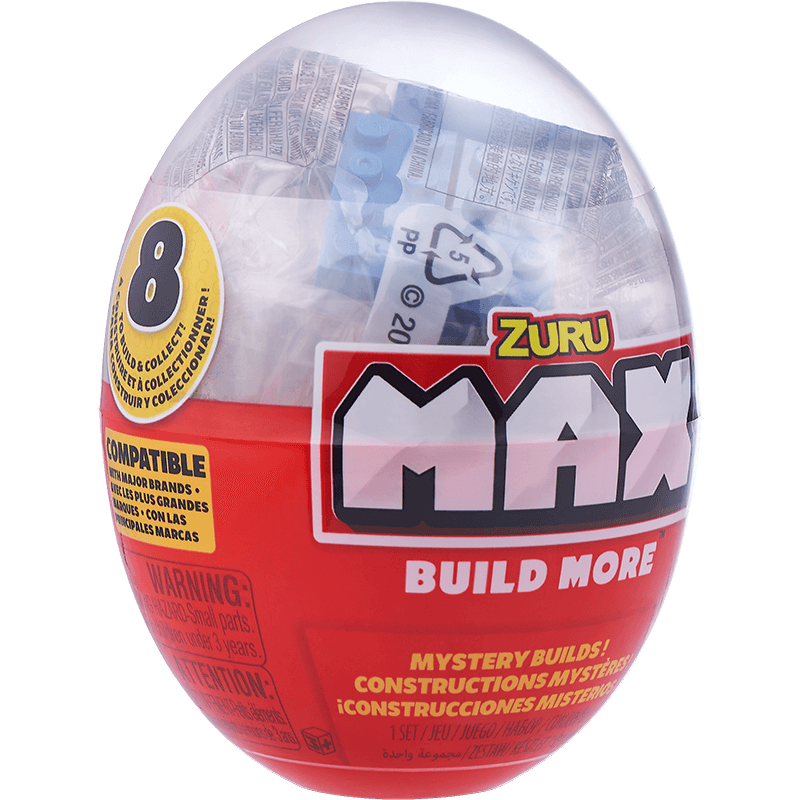 ZURU MAX积木扭蛋 儿童玩具扭蛋盲盒 积木拼装男孩子手办 83130
