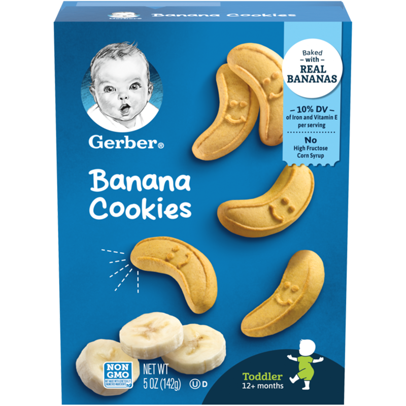 Gerber 嘉宝 香蕉磨牙饼干 美版 香蕉味 142g