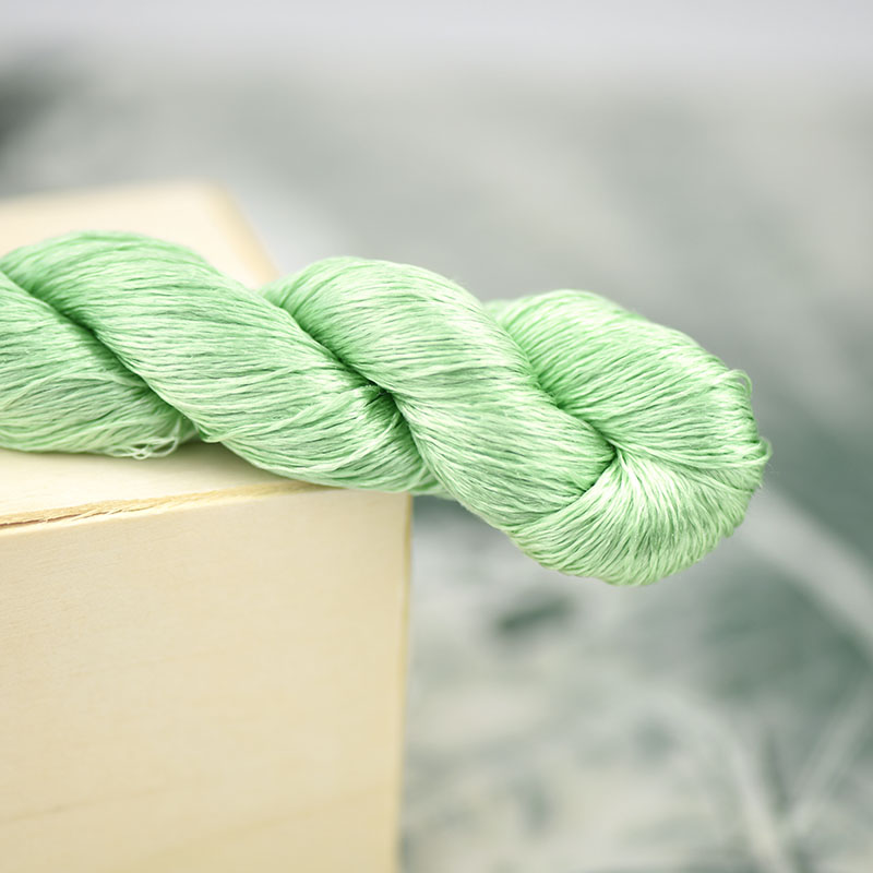 其他绣匠91号手工刺绣桑蚕丝线缠花大支diy真丝绣线手工刺绣线孔雀绿