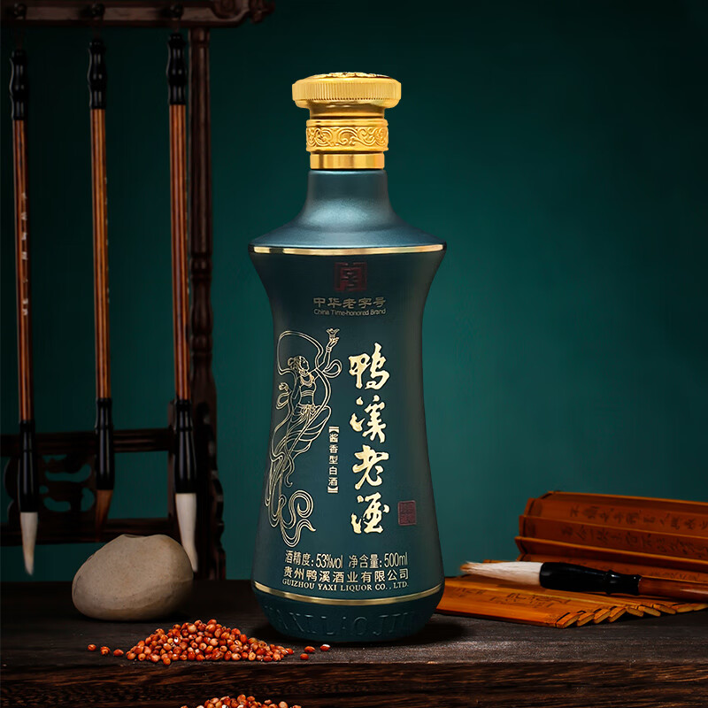 鸭溪捌零珍藏贵州白酒酱香型53度高粱酒500ml摆柜试饮单瓶 品质收藏 53度 500mL 1瓶 满2瓶送礼袋