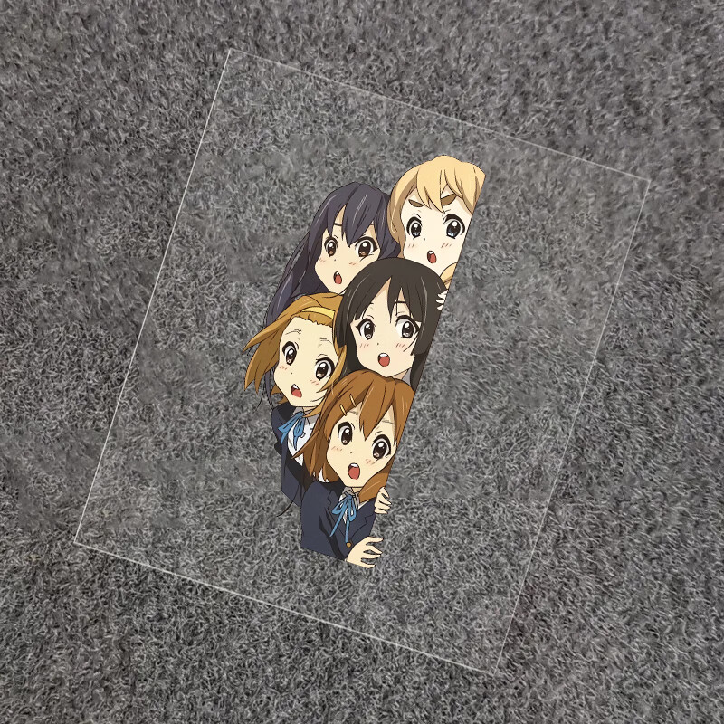 动漫周边卡通汽车摩托车电动车划痕遮挡反光车贴纸 81-轻音少女(左)