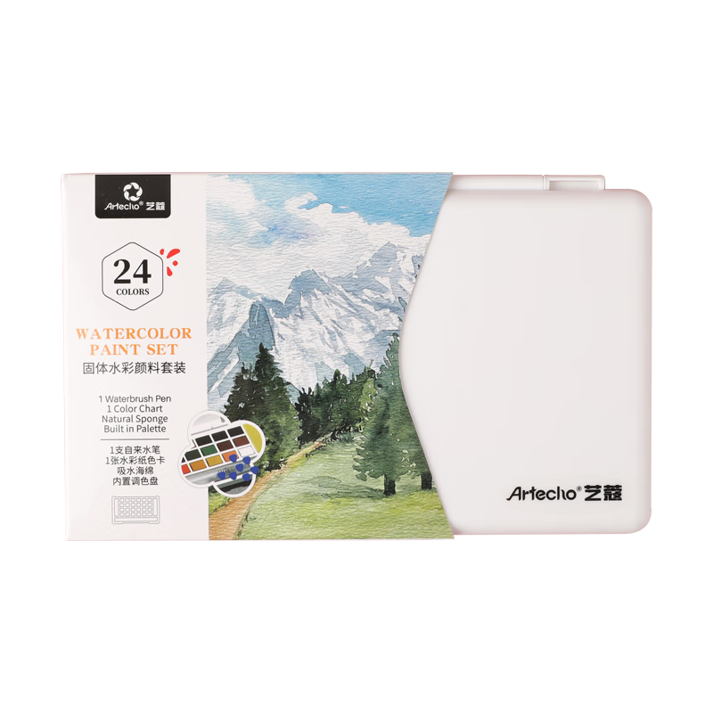 ���ڲ�����������24ɫˮ�ʹ�����������ѧ��������װ��ɫ�滭��ѧ��Ũ��ˮ����ޢϵ��ATOD-WP2406��д���˱ʻ滭 23.9Ԫ