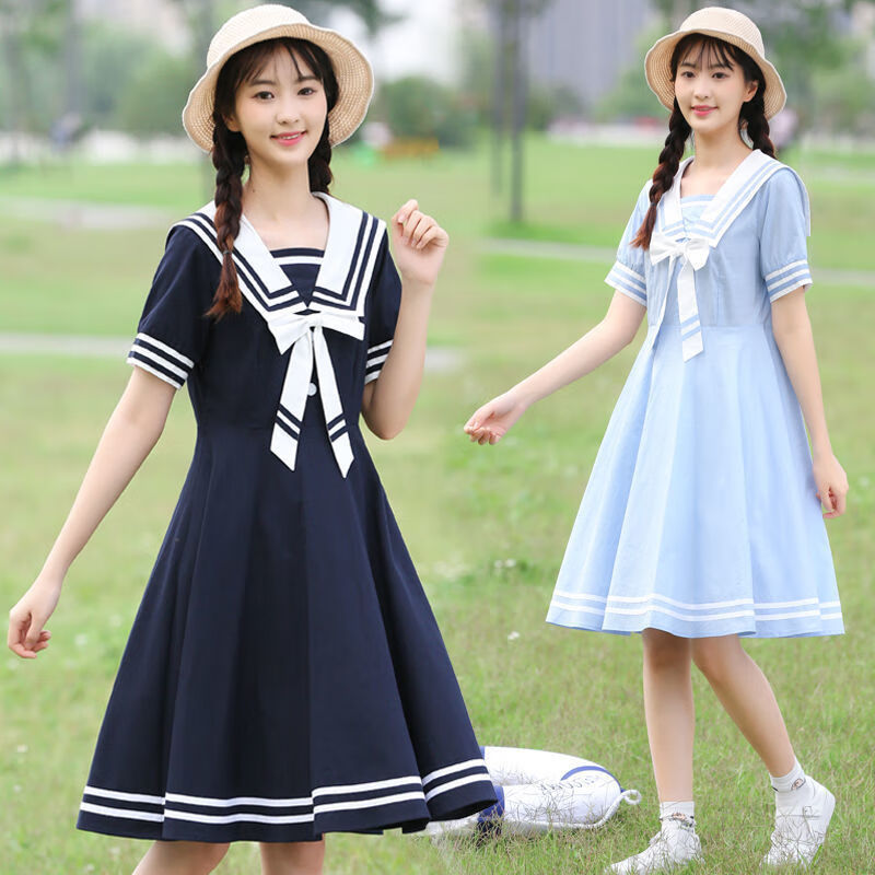 艾诺轮女童连衣裙中大童夏季青少年12-16岁夏装夏天少女生初中学生