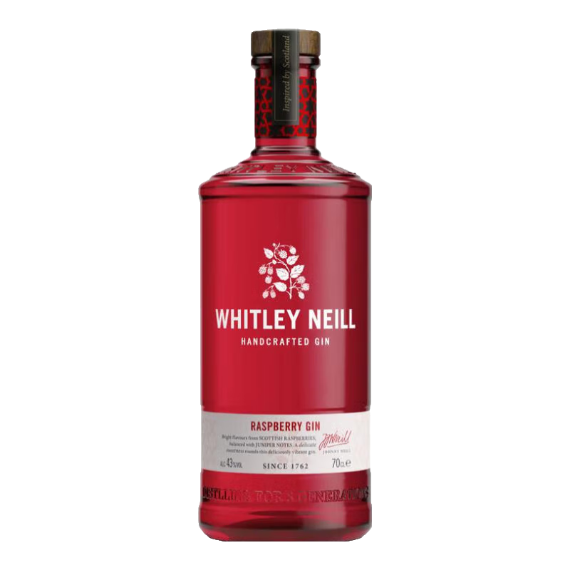 惠特利尼尔（Whitley Neil）金酒 金汤力 杜松子酒 调配鸡尾酒 基酒 英国进口洋酒 惠特利尼尔树莓金酒700ml