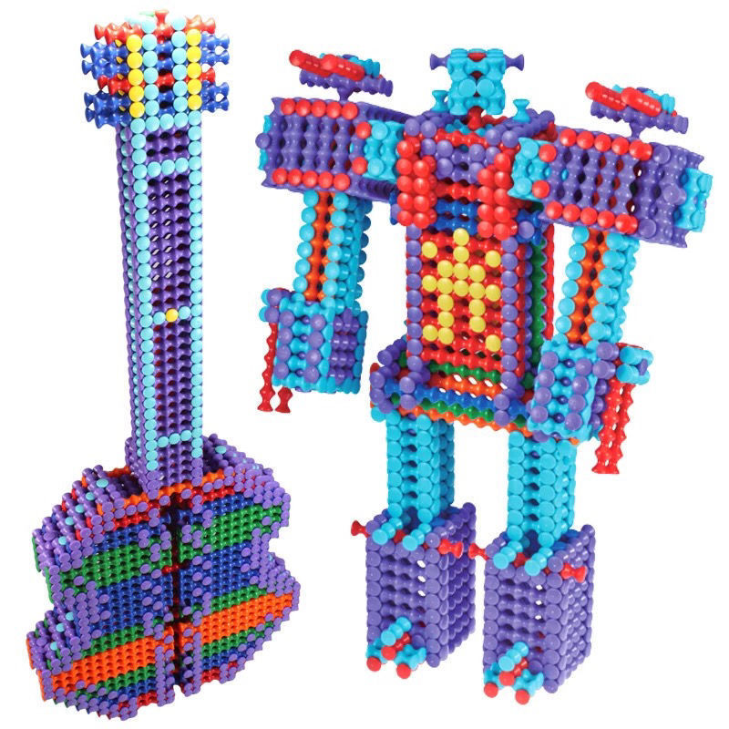 竹节棍积木儿童手工制作百变立体竹结拼装棒空间搭建diy玩具 1.