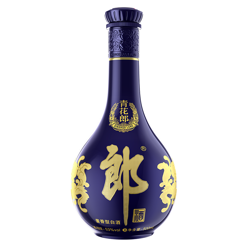 郎酒 青花郎 酱香型白酒 53度 500mL 1瓶
