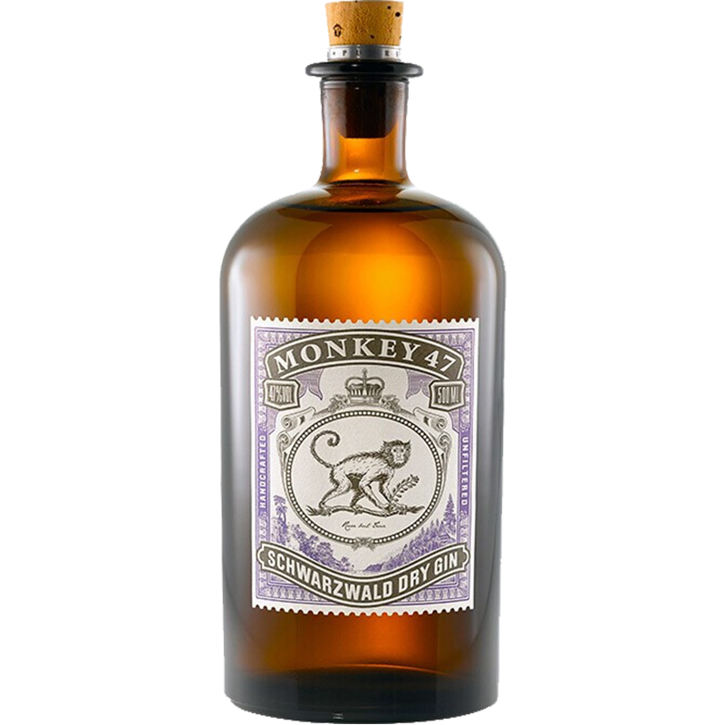 猴王47金酒47度500ml黑森林干风味配制酒德国进口保乐力加洋酒monkey