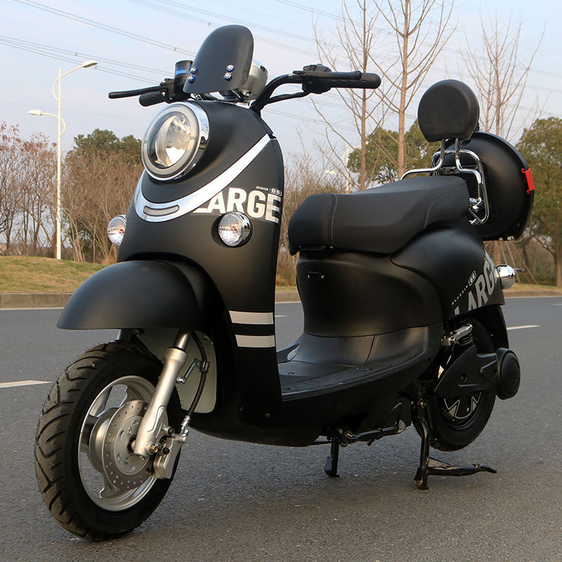 小龟王电动车48v60v72v小绵羊电动摩托车自行车电瓶车双人踏板车 磨砂