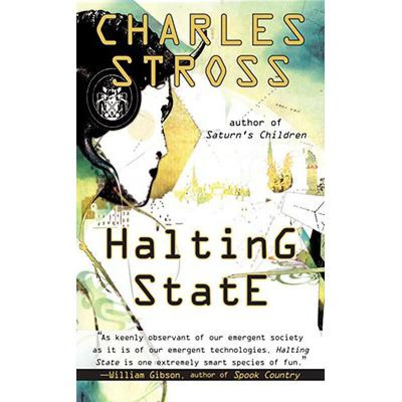 halting state 英文原版 科幻小说 轨迹奖 charles stross