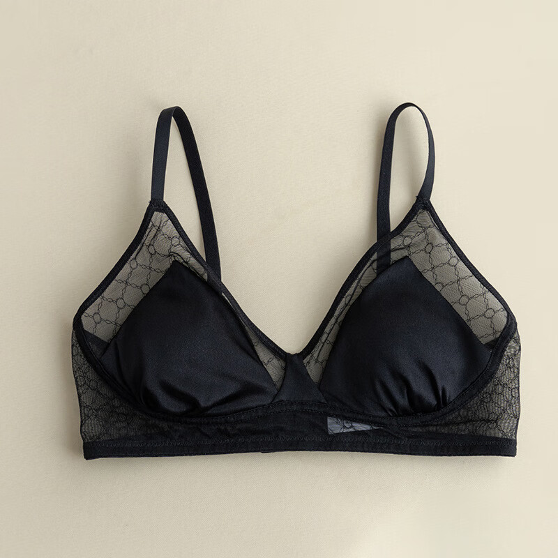 molaimersweet2024春夏真丝光面文胸款小胸缎面桑蚕丝内衣轻奢法式