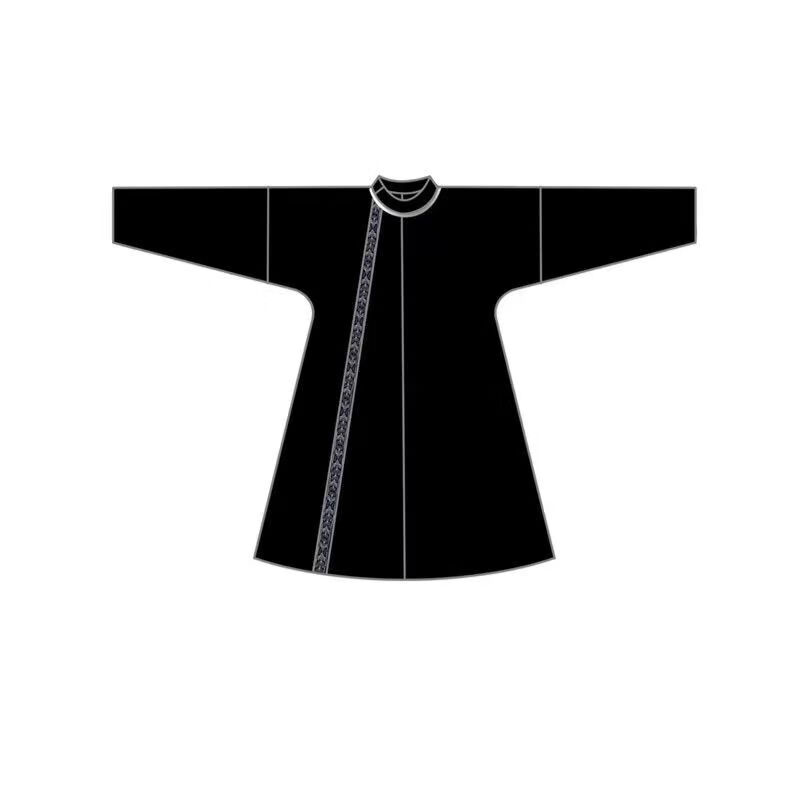 严莘唐装汉服成人女唐制青云服唐圆领唐袍子袍子风 单圆领袍 s