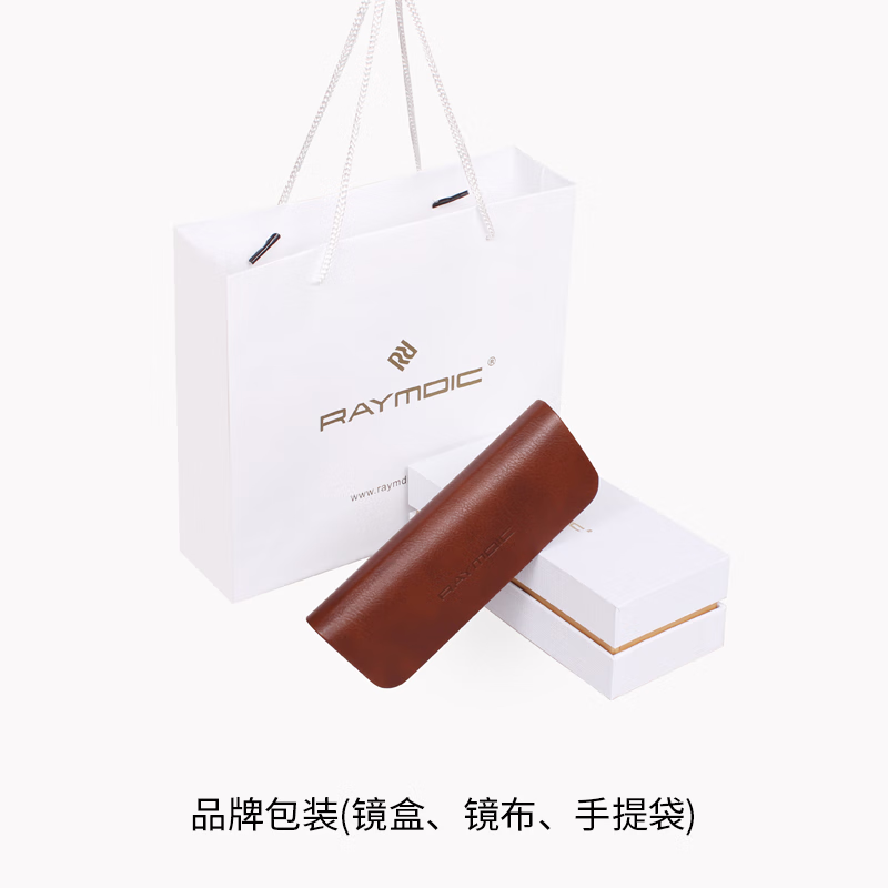 雷蒙迪克(RAYMDIC)光学眼镜框架男纯钛眼镜框近视眼镜男轻商务眉线半框纯钛架R6006 Col.1 哑黑色