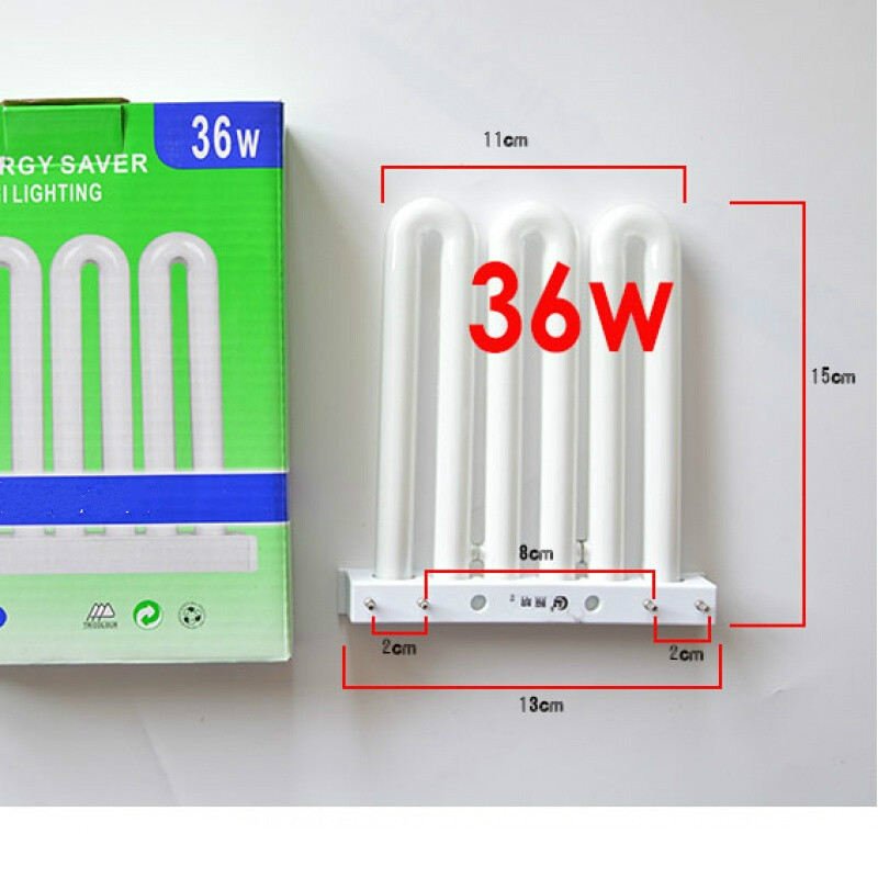 牛鱼3u排管灯3u型三基色平针灯管 四针厨房卫生间节能灯 3u排管镇sn