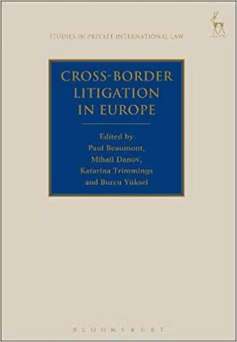 预订cross-border litigation in europe