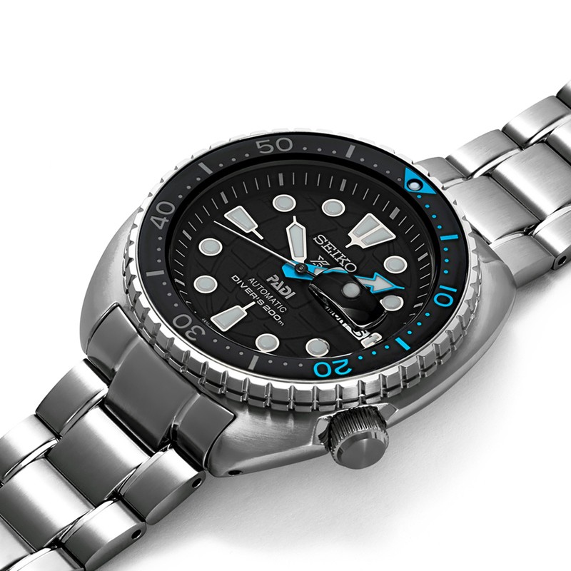精工(seiko) 手表prospex潜水系列鲍鱼壳200米防水夜光男士钢带机械