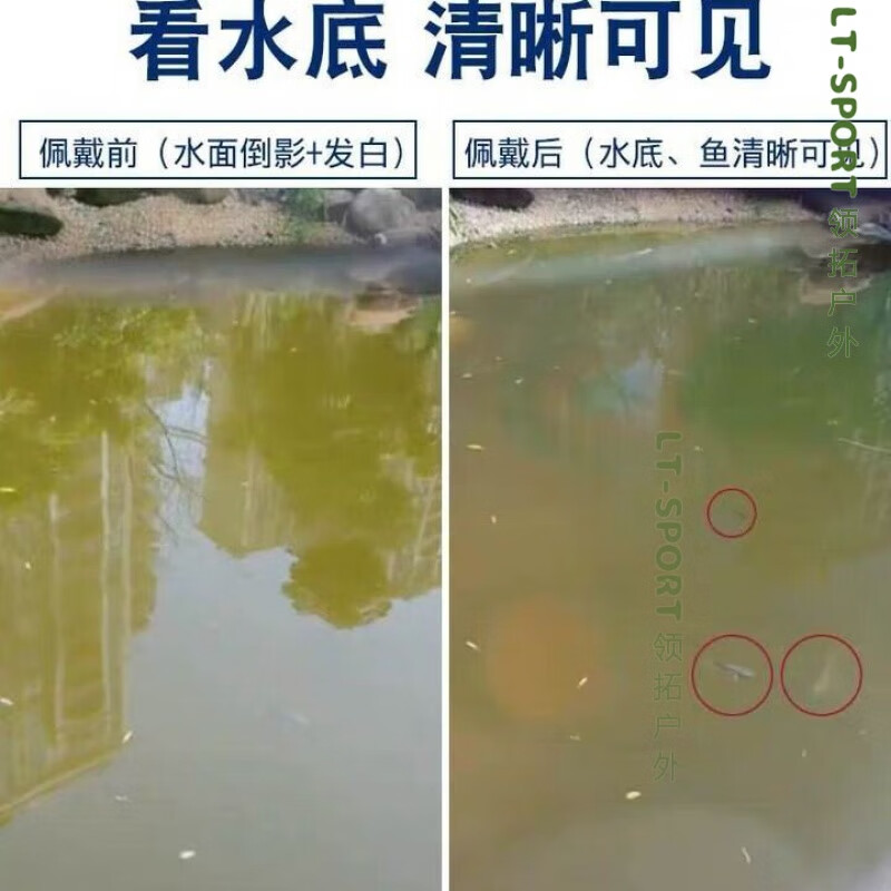 勋狸粑勋狸粑钓鱼眼镜高清看漂镜男士太阳镜变色墨镜男 枪灰框灰片-高清版智能变色