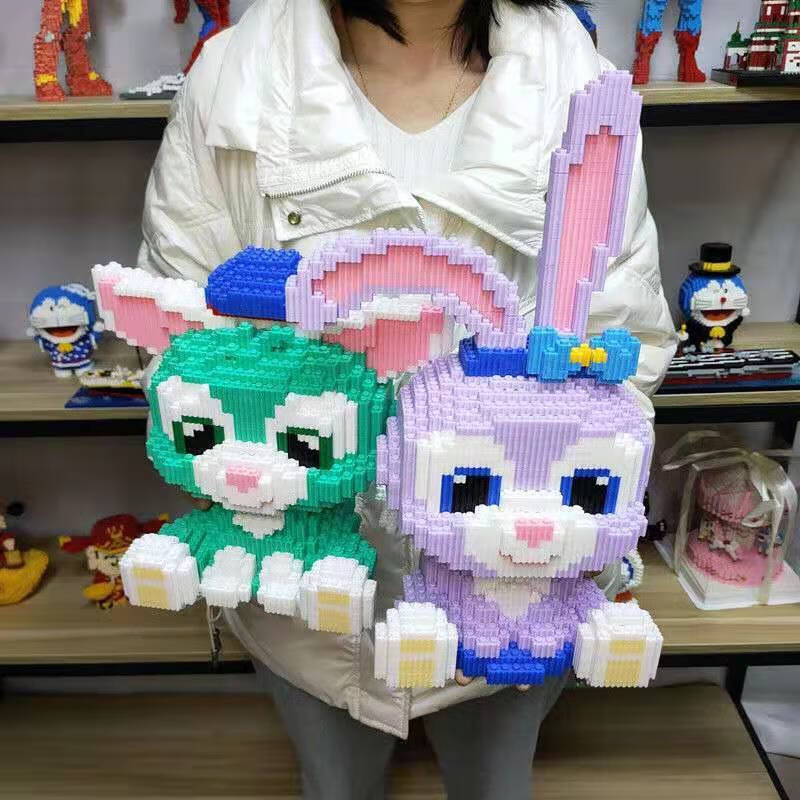 九鹿美兮小颗粒拼装积木高难度女孩星黛露儿童生日送女朋积木儿童颗粒大号 大星黛露