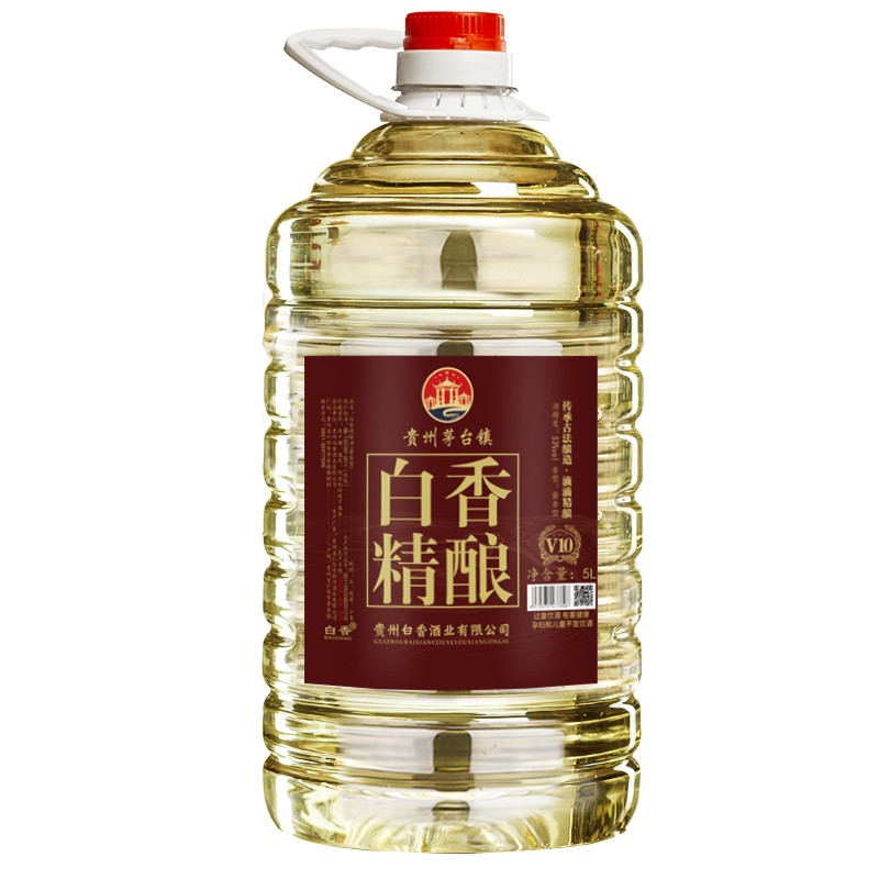 BAIXIANG茅台镇纯粮食散装白酒53度酱香型坤沙散酒桶装白酒泡酒白香精酿 53%vol 5L 1桶