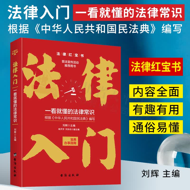 2021新书 法律入门:一看就懂的法律常识 法律基础知识读物 刘辉 著 台海出版社 9787516828823