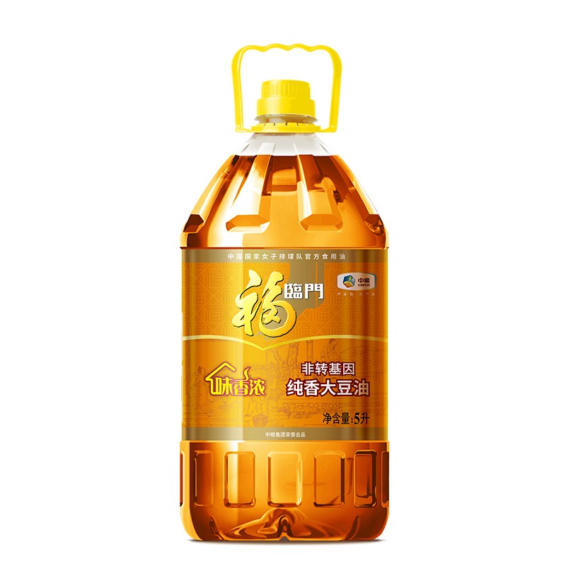 福临门 食用油 非转基因纯香大豆油5L 中粮出品 新老包装随机发货