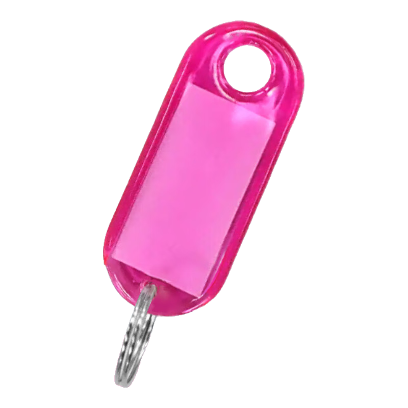 得印（befon）鑰匙牌標(biāo)識牌鑰匙標(biāo)簽貼鑰匙扣鏈分類管理標(biāo)記標(biāo)簽牌子鑰匙吊牌貼 辦公用品 50個裝 粉紫色0054