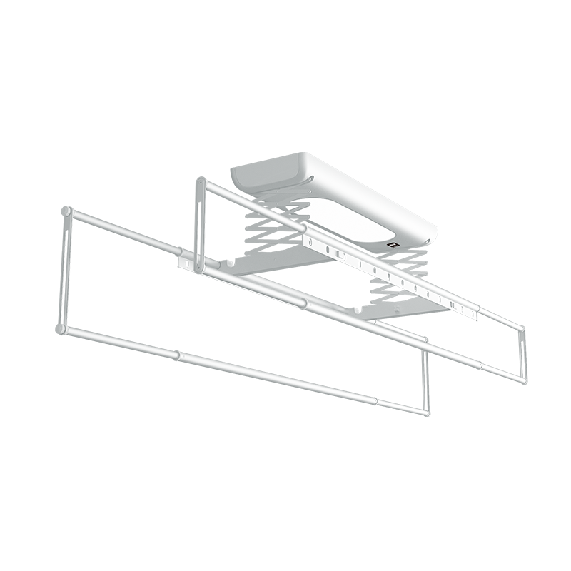 海尔(Haier)电动晾衣架嵌入式晾衣机无线遥控阳台室内晒被架晾衣杆 LED照明+一键升降+汉玉白HLQ1-093QW