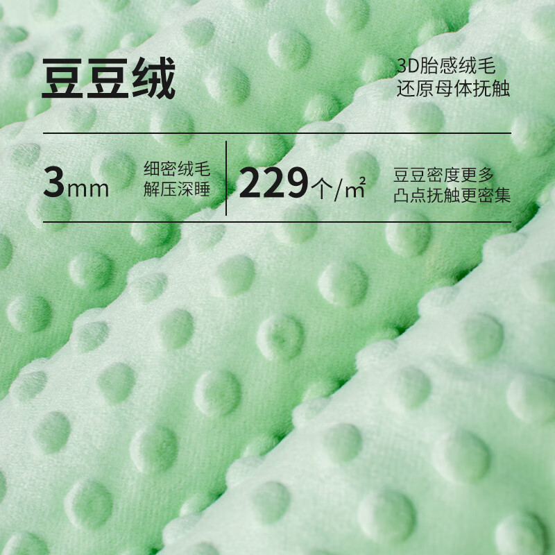 婧麒婴儿抱被豆豆绒包被初生新生儿包单秋冬保暖外出 萌兔森友会 90*90