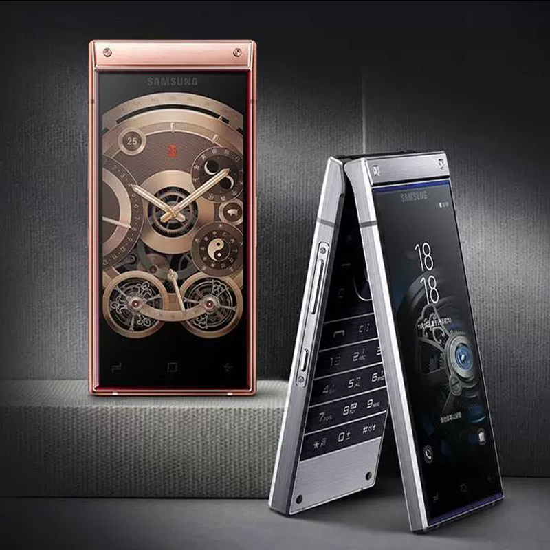 稀缺货源samsung 三星 sm-w2019高端翻盖手机 心系天下4g智能手机