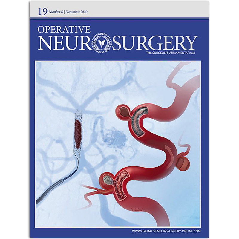 【单期可选】Operative Neurosurgery 英国神经外科手术医学杂志 2020年12月 2020年12月刊