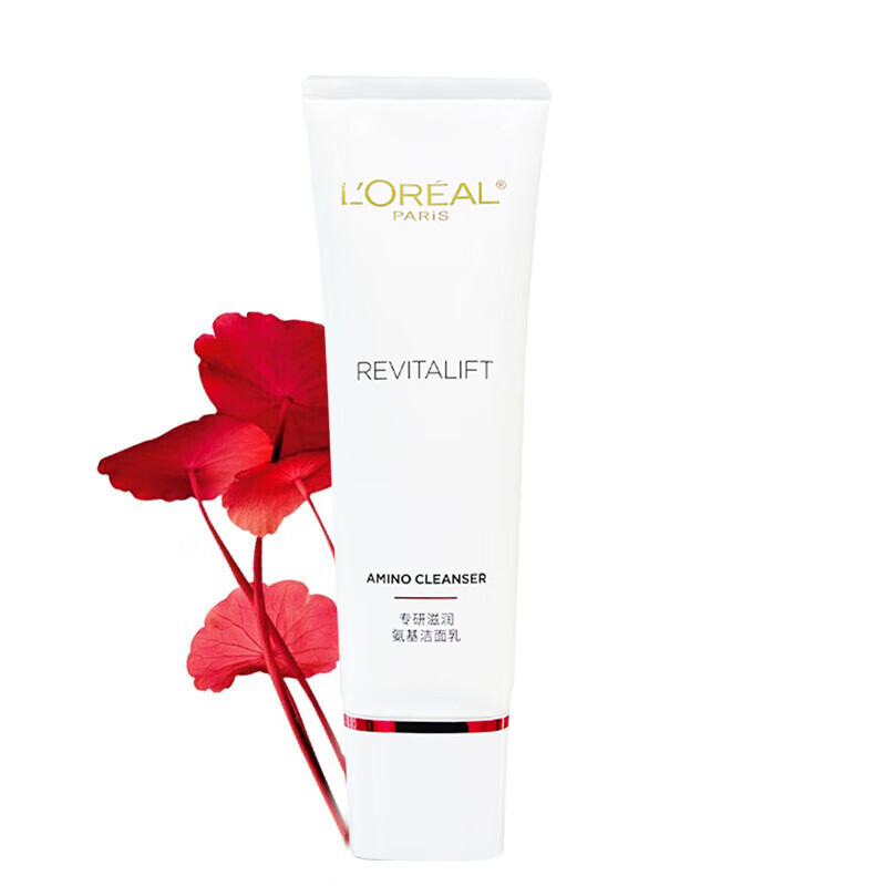 欧莱雅(loreal)欧莱雅洗面奶女玻尿酸洗面奶清洁保湿去角质洁面 复颜