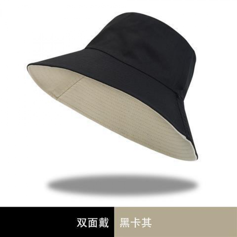 宽檐帽男防晒男士渔夫帽大帽檐遮阳帽双面夏季潮牌嘻哈大头围防晒帽子