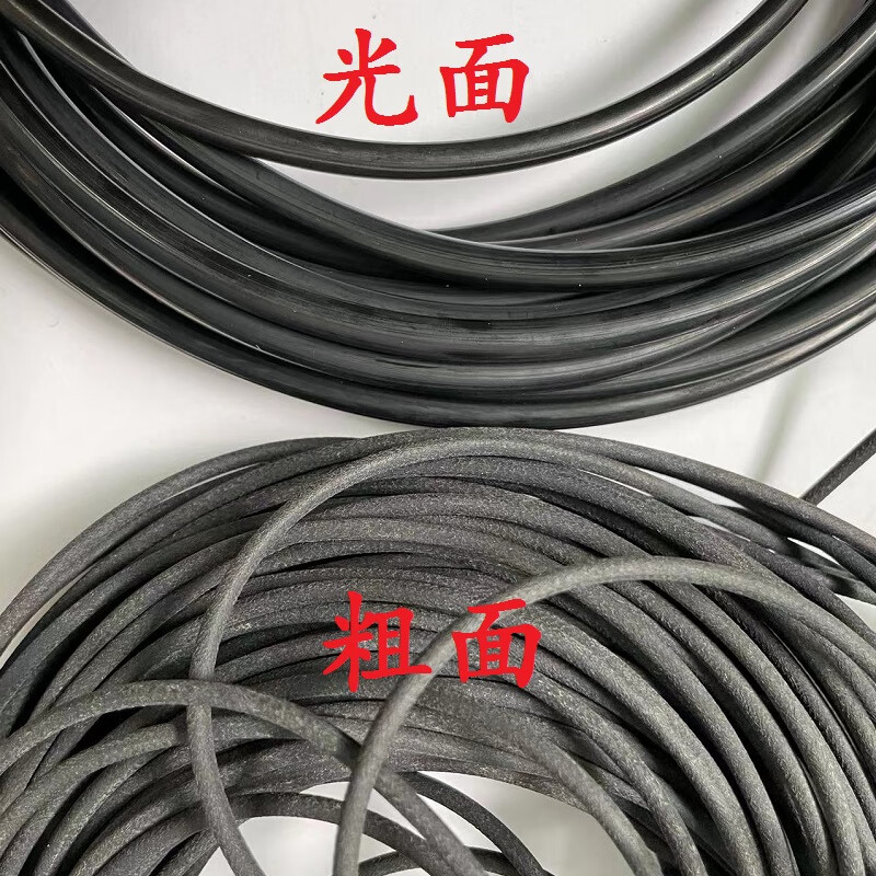 溥畔工业机械聚氨酯无缝耐高温o型黑色pu圆皮带支持订 直径2.