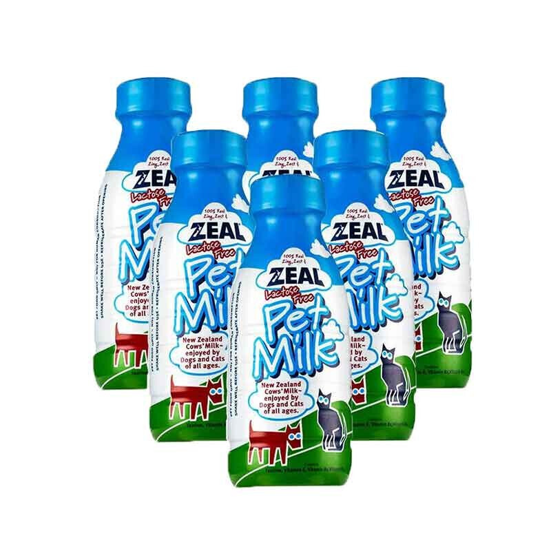 真致 zeal宠物牛奶 狗狗猫咪通用鲜牛乳 新西兰进口 宠物零食 380ml*6瓶