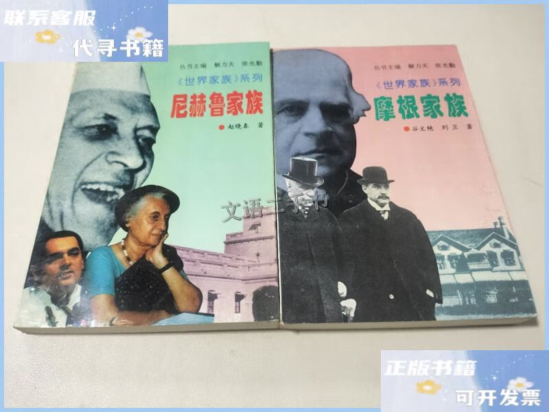 【二手9成新】尼赫鲁家族 摩根家族(2本合售) /赵晓春 社会科学文