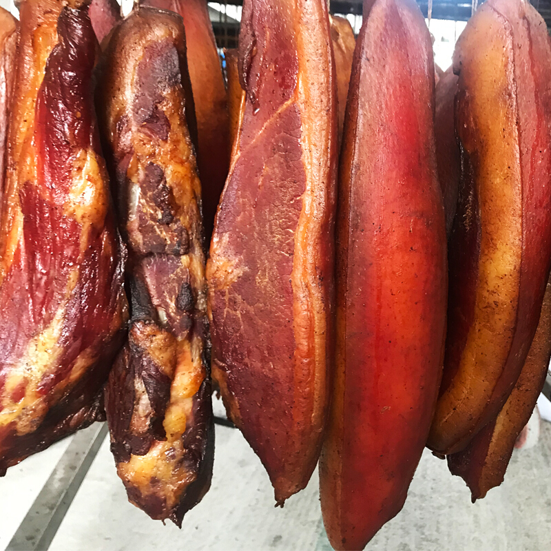 虎钢馋正宗烟熏腊肉恩施特产农家自制烟熏腊肉前腿后腿腊肉咸肉饭菜