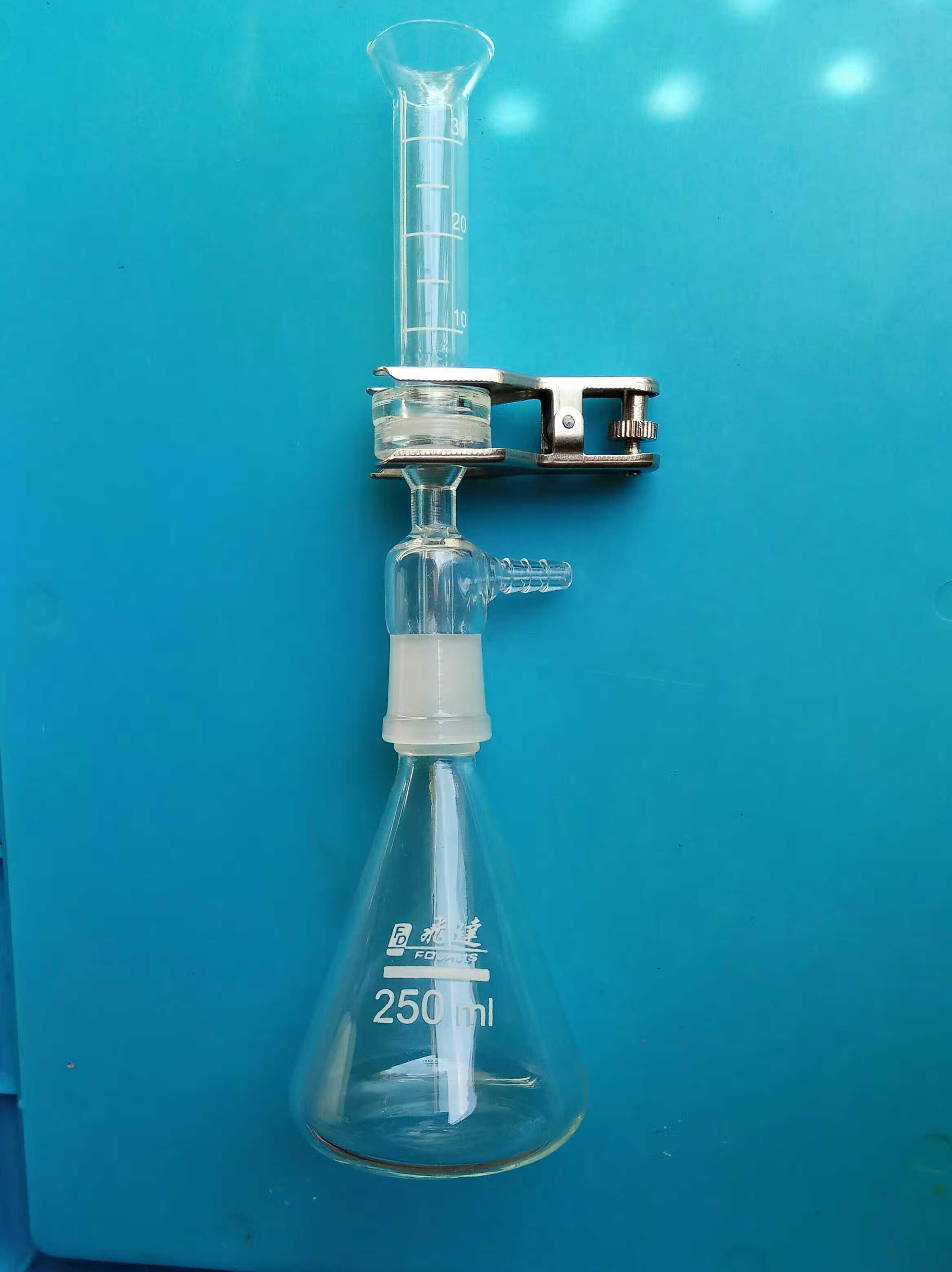 久聚和微量溶剂过滤器250ml 适用25mm滤膜 砂芯抽滤装置 整套