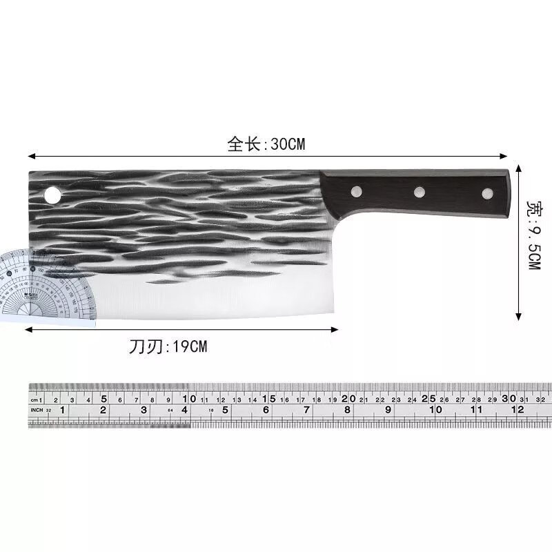 【精选】锻打菜刀家用斩切刀骨切菜切丝切肉刀纯手工锋利切片刀厨 锻打锋利【切菜刀】