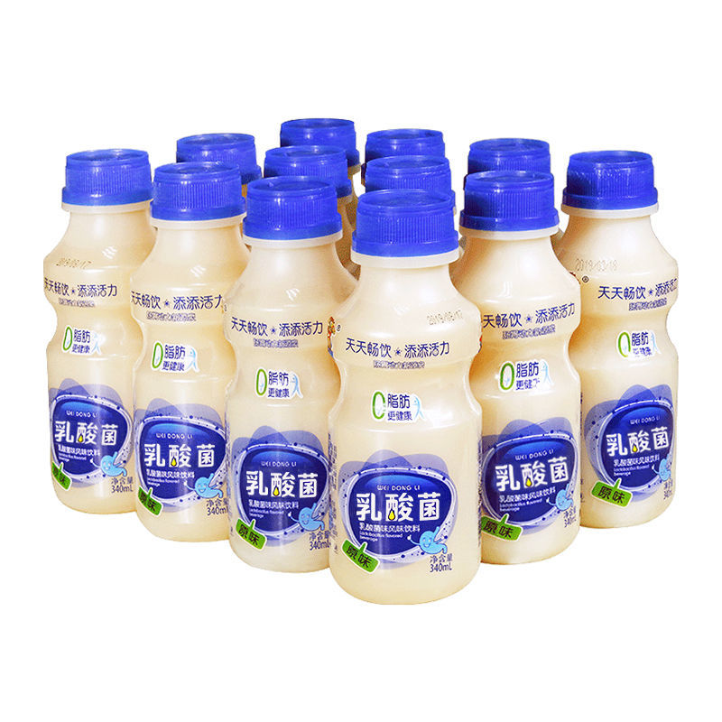 原味胃动力乳酸菌340ml*每瓶益生元牛奶整箱 乳酸菌原味12瓶