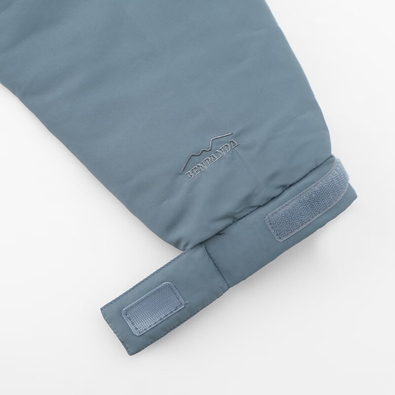 熊猫·本（ben.panda）日系百搭秋冬保暖连帽羽绒服工装加厚休闲外套情侣 黑蓝色 XL