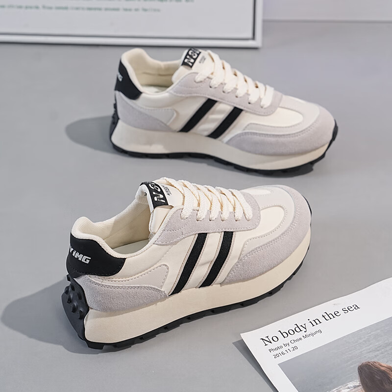 小回力家阿甘鞋女秋季女款新款厚底老爹鞋百搭透气轻便休闲运动跑鞋子