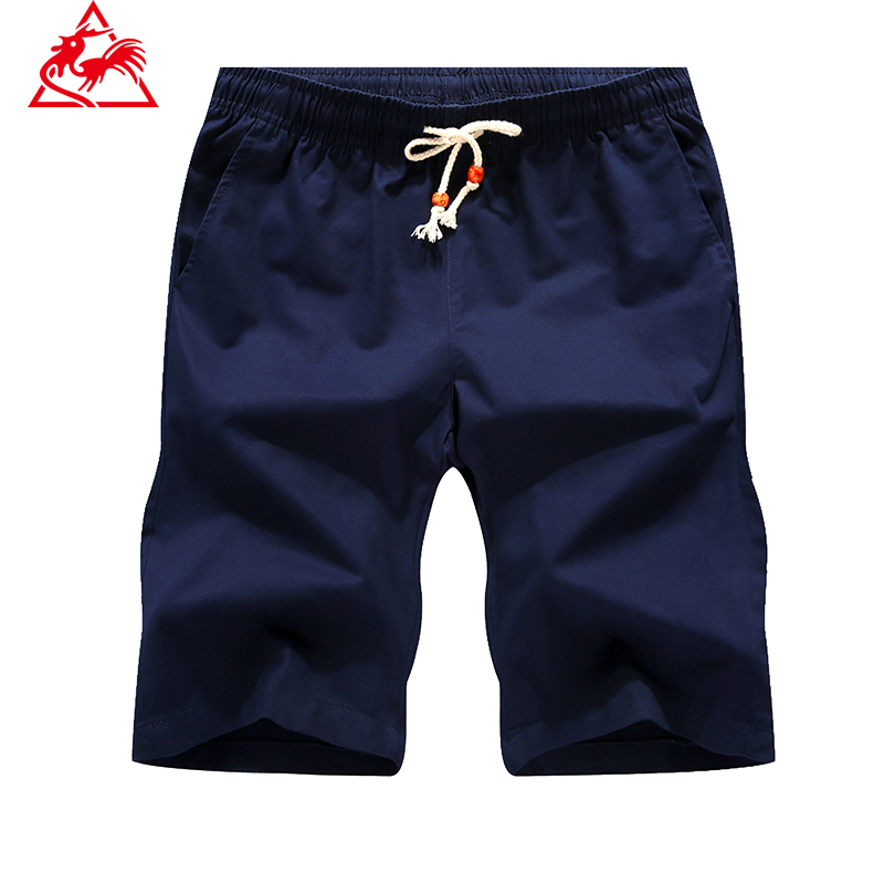 莱克公鸡纯棉短裤男夏季新款五分裤舒适吸湿透气休闲裤 K99深蓝色 3XL（约130-145斤）