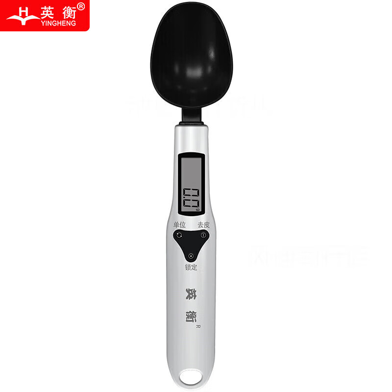 英衡廚房電子秤勺子秤高精度0.1g克重稱(chēng)食物控烘焙咖啡小秤稱(chēng)重 【電池款】500克精度0.1克