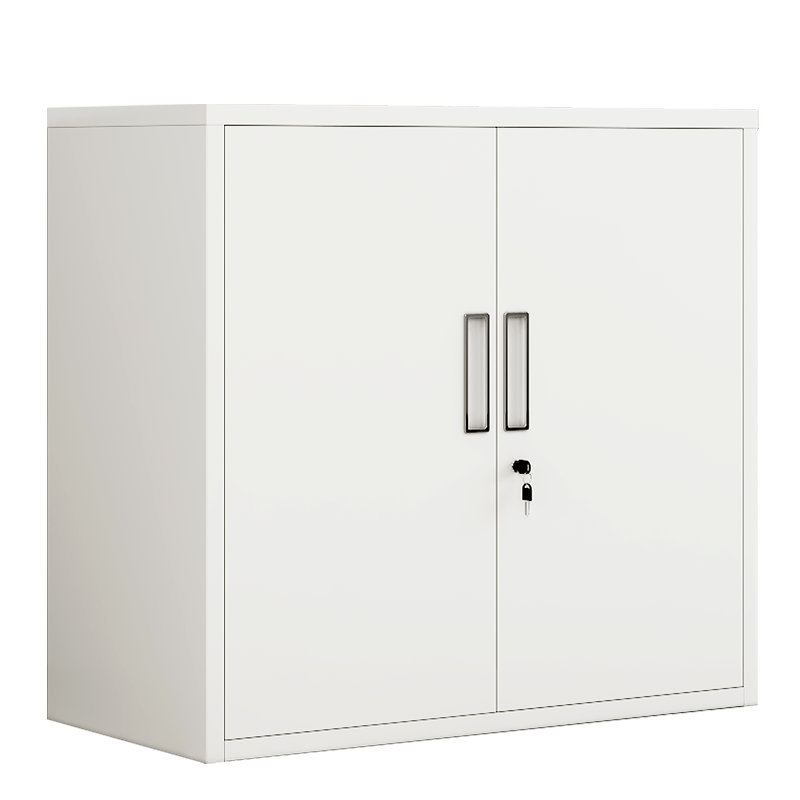 豫基恩文件柜鐵皮柜矮柜儲(chǔ)物柜辦公柜工具柜抽屜柜茶水柜小柜子帶鎖 加厚 780對(duì)開門矮柜